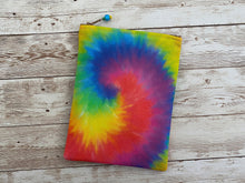 Load image into Gallery viewer, Colorful TIE DYE Tarot Bag Silk Lined Hippie Rainbow Bag 5x7 Handcrafted in the USA Gift Idea
