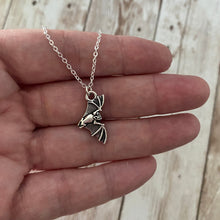 Load image into Gallery viewer, Dainty Minimalist Lotus Flower Necklace Small Silver Simple Delicate Layering Yoga Necklace
