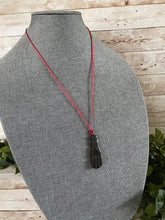 Load image into Gallery viewer, Carved Eye in Hand Necklace Evil Eye Protection Buddhist Necklace on Red Cord
